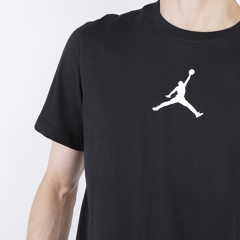 мужская черная футболка Jordan Jumpman Logo BQ6740-010 - цена, описание, фото 2